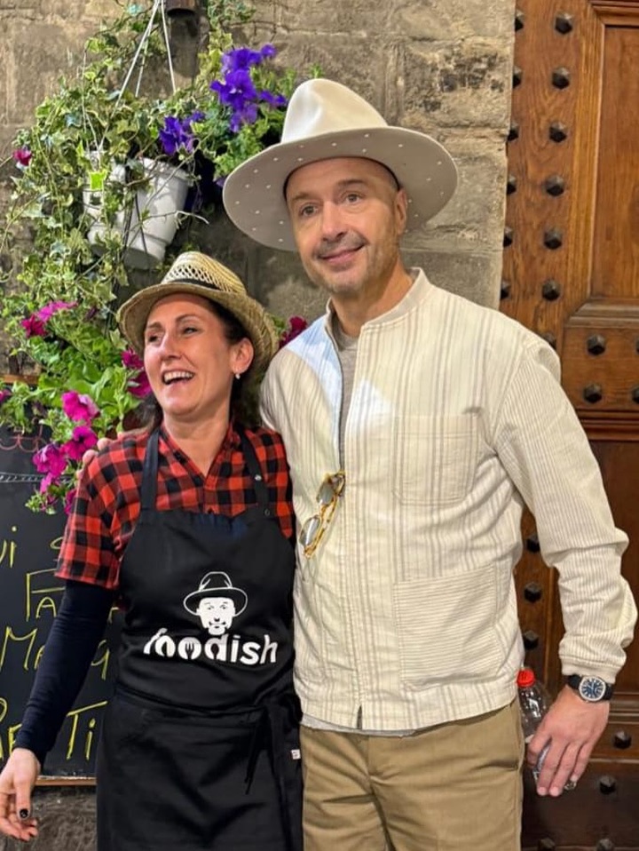 Barbara del Cernacchio con Joe Bastianich